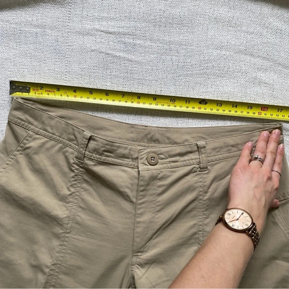 PATAGONIA Intercontinental Tan  Mid-Rise Hiking Pants Size 12 - Picture 10 of 16